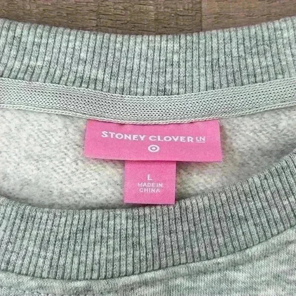 Stoney Clover Lane X Target collab Grey size Large pull over sweatshirt - Picture 3 of 6